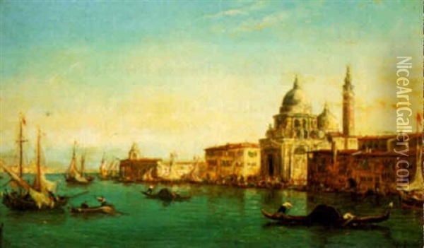 A Venetian Scene Oil Painting - Hans Bachmann