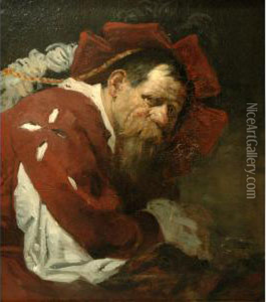 The Musketeer Oil Painting - Frank Duveneck