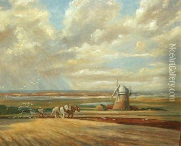 The Landmark Oil Painting - William E. Plumstead