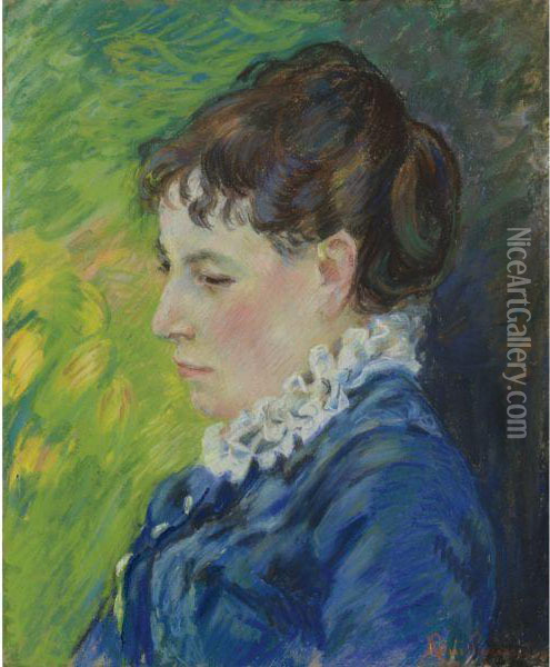 Portrait De La Femme De L'artiste Oil Painting - Armand Guillaumin