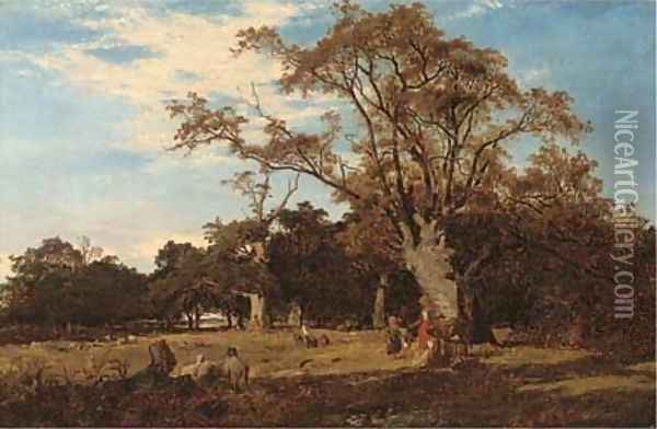 In Epping Forest Oil Painting - Alfred Walter Williams