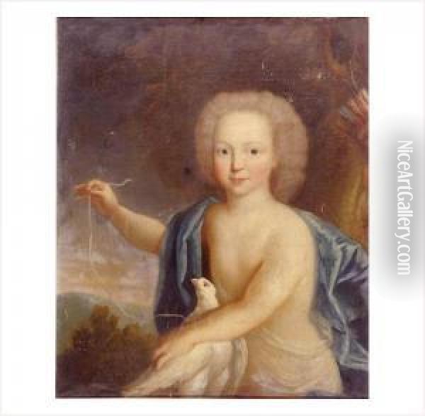 Ecole Francaise Vers 1700 Oil Painting - Pierre Gobert