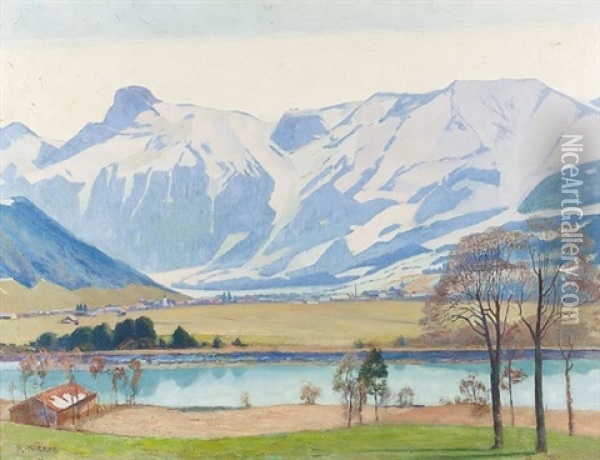 Stockhorn Oil Painting - Robert Kiener
