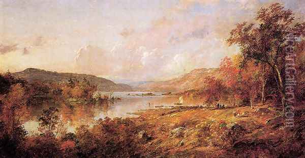 Greenwood Lake in September Oil Painting - Jasper Francis Cropsey