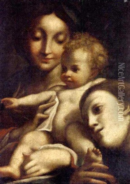 The Madonna And Child With Saint Mary Magdalene Oil Painting -  Correggio