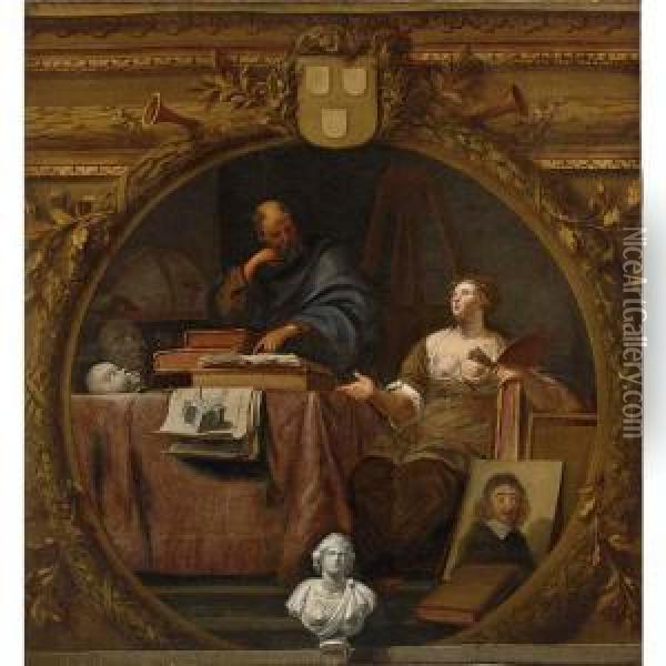 An Allegory Of The Liberal Arts Oil Painting - Jan Erasmus Ceder Quellinus