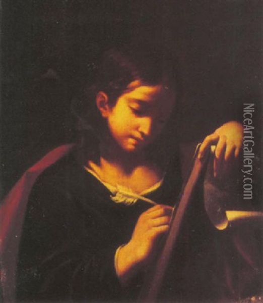 Saint John The Evangelist Oil Painting - Lorenzo Pasinelli
