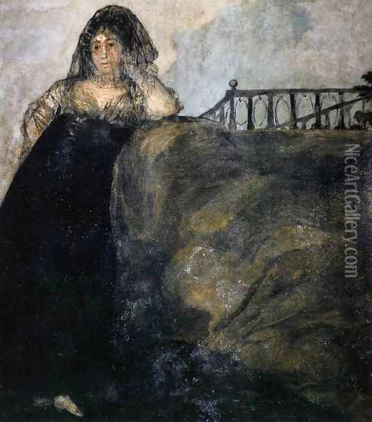 Manola (La Leocadia) 2 Oil Painting - Francisco De Goya y Lucientes