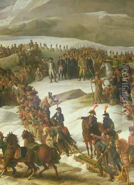 The French Army Crossing the St. Bernard Pass, 20th May 1800, 1806 Oil Painting - Charles Thevenin