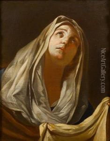 Saint Veronica With The Veil Oil Painting - Mattia Preti