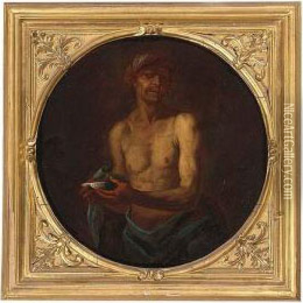 Diogenes Oil Painting - Johann Karl Loth