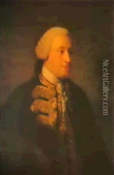 Portrait Of The Hon. Edward Boscawen (1711-1761) Oil Painting - Allan Ramsay