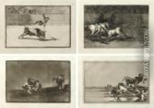 La Tauromaquia (delteil 224-56; Harris 204-36) Oil Painting - Francisco De Goya y Lucientes