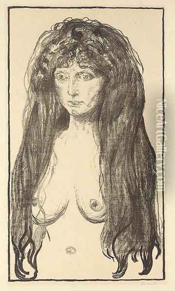 The Sin (Die Sutnde) Oil Painting - Edvard Munch