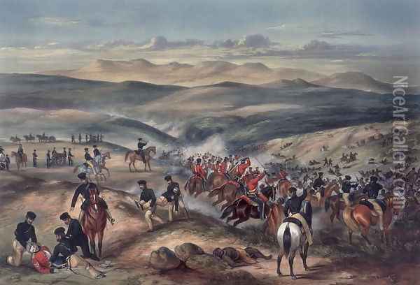 The Battle of The Gwanga, Cape of Good Hope, on 8th June 1846 Oil Painting - Captain Carey