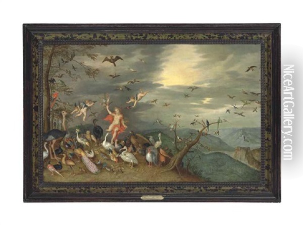 Allegory Of Air Oil Painting - Jan van Kessel