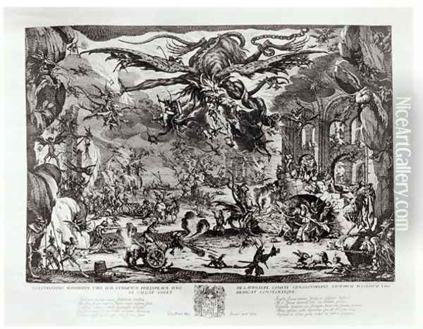 The Temptation of St. Anthony Oil Painting - Jacques Callot