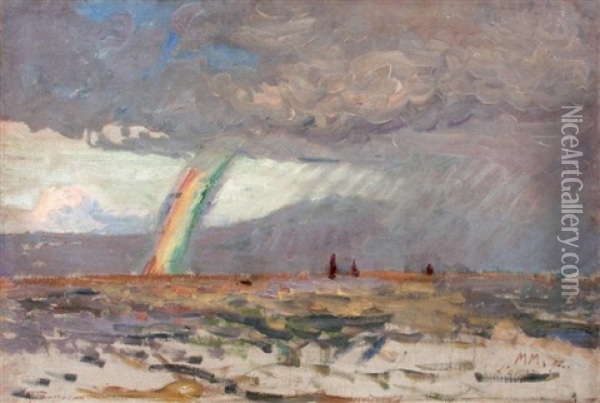 L'orage Oil Painting - Maxime Maufra