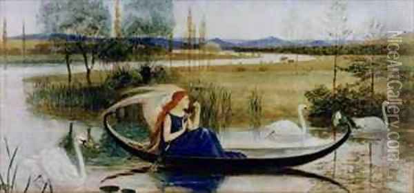 My Soul is an Enchanted Boat Oil Painting - Walter Crane