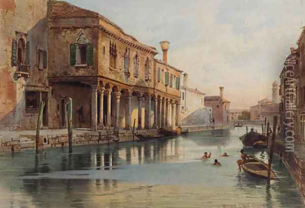 Venice Oil Painting - Carl Friedrich H. Werner