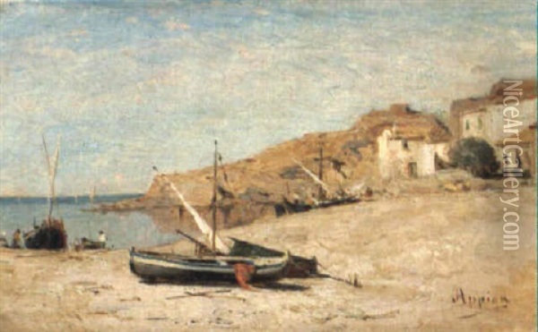 Le Vieux Port De Collioure Oil Painting - Adolphe Appian
