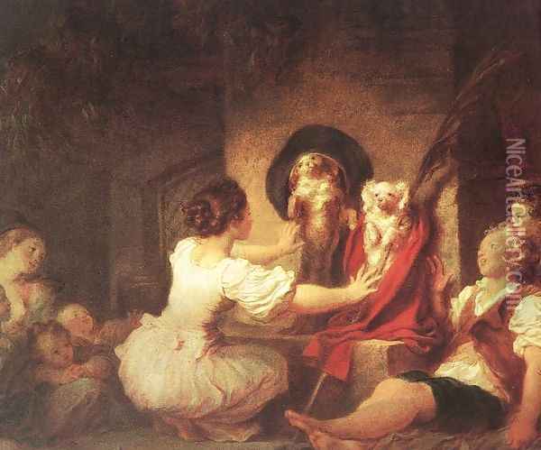 Education is Everything 1780 Oil Painting - Jean-Honore Fragonard