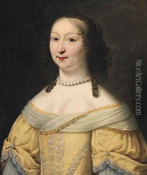 Portrait of a Lady 3 Oil Painting - Charles Beaubrun