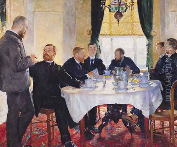 The Apprentices, 1892 Oil Painting - Louis Pion