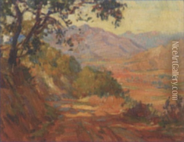 California Foothill Landscape Oil Painting - Benjamin Chambers Brown