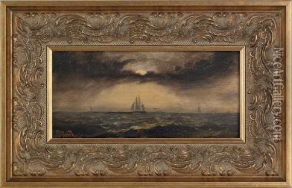 Seascape Oil Painting - Alexander Charles Stuart
