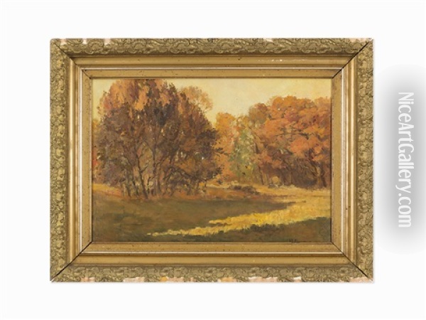 Autumn Landscape Oil Painting - Isaak Levitan