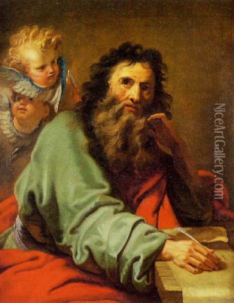 Saint-paul En Meditation Oil Painting - Jean-baptiste Jouvenet