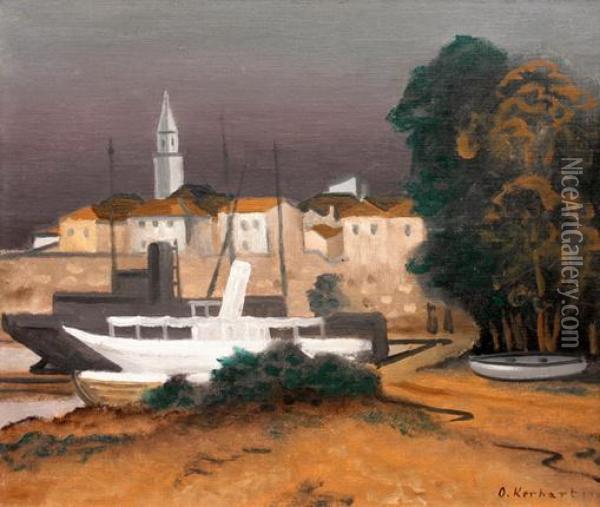 Lodi V Poistavu Oil Painting - Oldrich Kerhart
