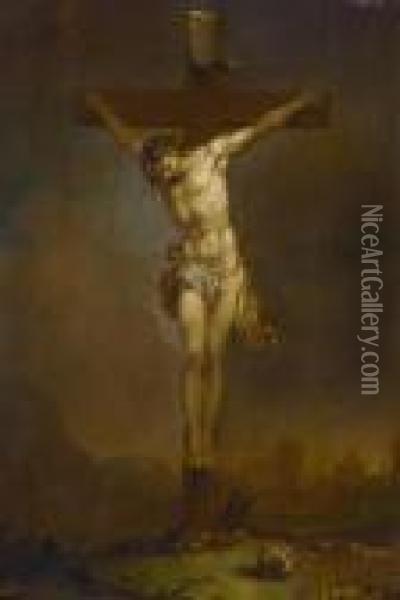 Christ On The Cross Oil Painting - Januarius Zick