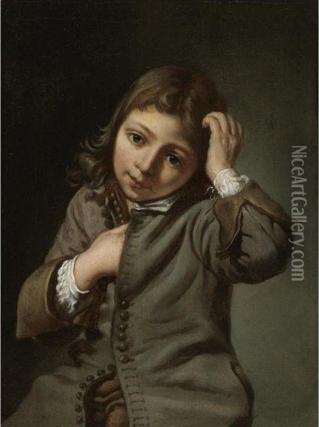 Boy Touching His Head Oil Painting - Michiel Sweerts