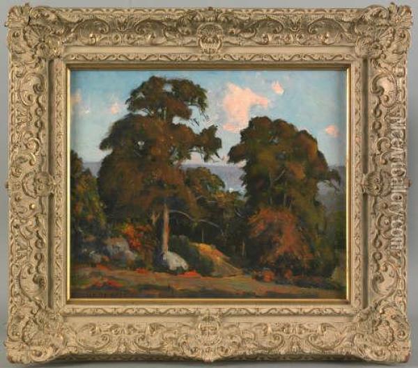 Autumn Oaks Oil Painting - George Victor Grinnell