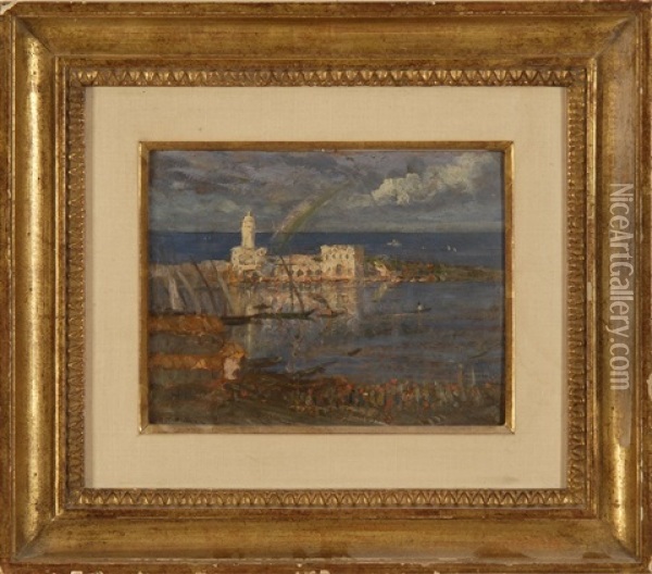 The Harbor Alger (algiers) Oil Painting - Addison Thomas Millar