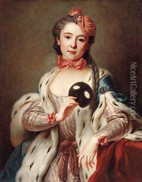 Portrait of a lady Oil Painting - Jean Baptiste van Loo