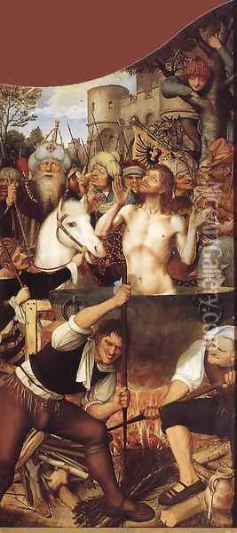 St John Altarpiece (right wing) 1507-08 Oil Painting - Quinten Metsys