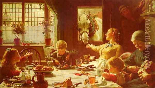 One Of The Family Oil Painting - Frederick George Cotman