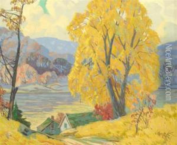 Autumn Symphony Oil Painting - Carl Rudolph Krafft
