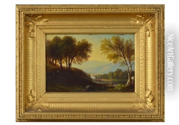River In New Hampshire Oil Painting - Benjamin Champney