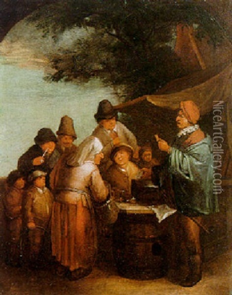The Quack-doctor Oil Painting - Adriaen Jansz van Ostade