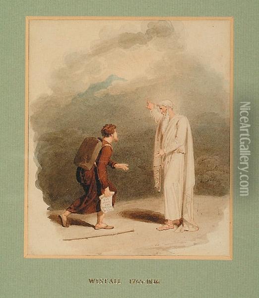 'a Scene From Pilgrim's Progress' Oil Painting - Richard Westall