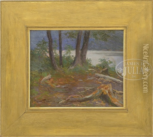 Trout Lake Oil Painting - Charles Chase Emerson