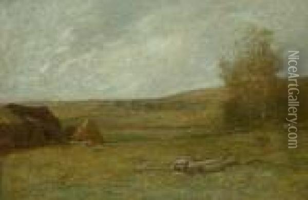 The Valley Farm Oil Painting - John Francis Murphy