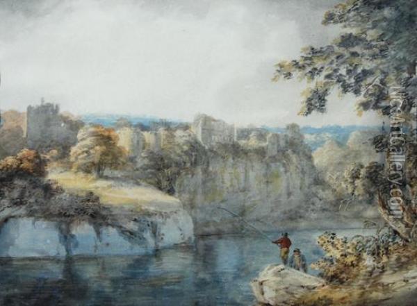 Chepstow Castle Oil Painting - Nicholson, F.