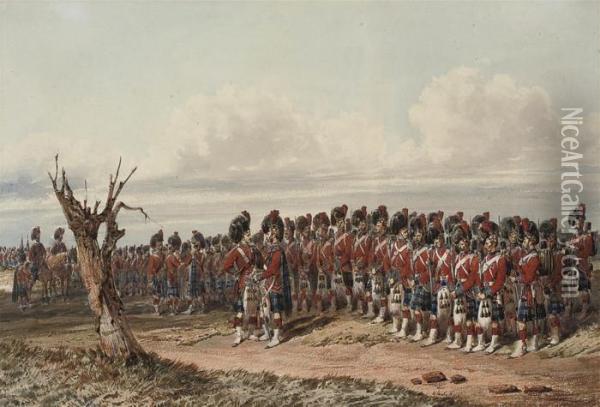 The 42nd Royal Highland Regiment Of Foot Oil Painting - Orlando Norie