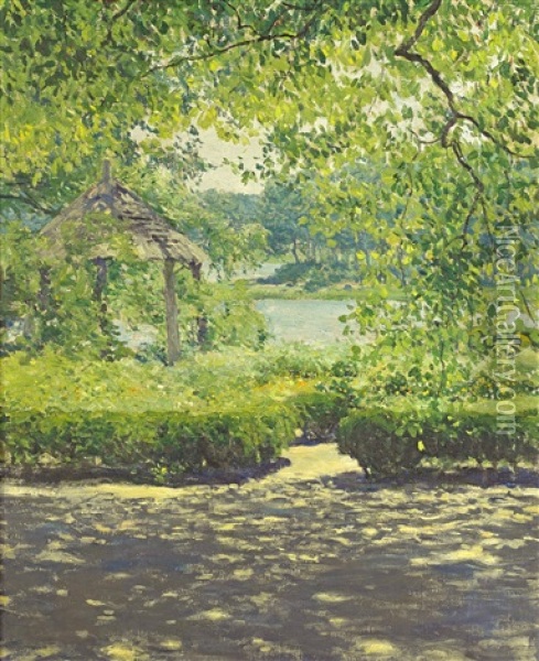 At Duck Cove Oil Painting - Guy Rose