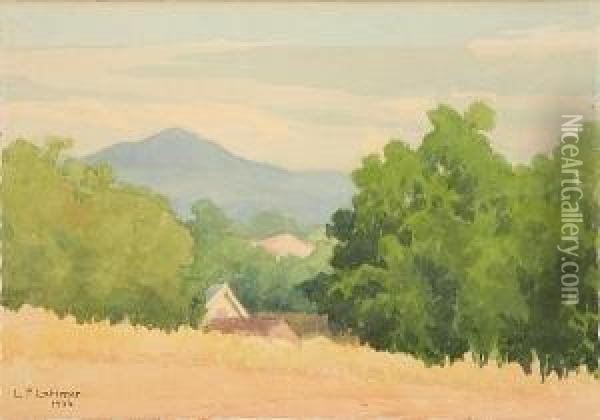 Mount Hanna Oil Painting - Lorenzo Palmer Latimer
